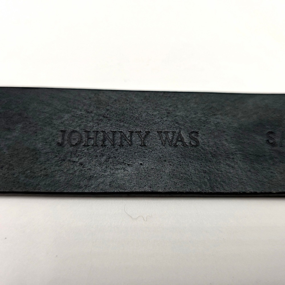 Johnny Was Black Belt with Blue and Turquoise Stone Accents - Picture 3 of 7